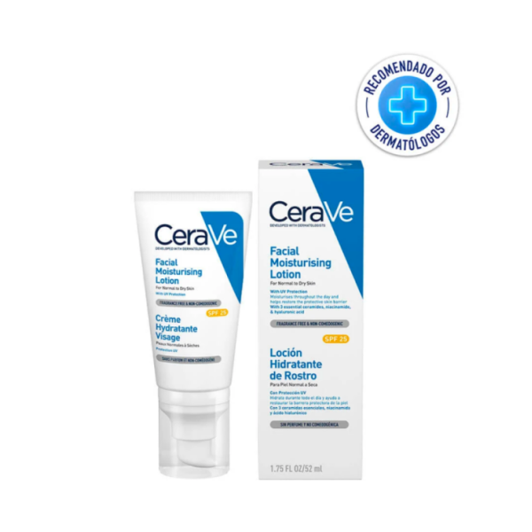 CERAVE LOCION HIDRATANTE DE ROSTRO SPF 25 52ML