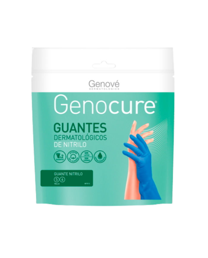 GENOCURE GUANTES DERMATOLÓGICOS NITRILO TALLA M