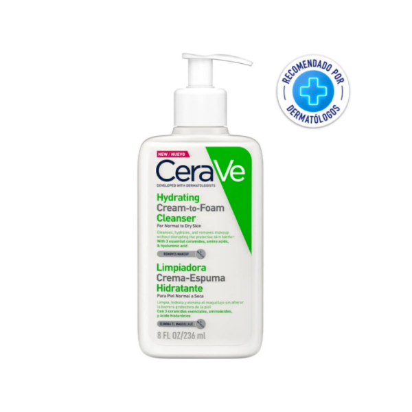CERAVE LIMPIADORA CREMA - ESPUMA HIDRATANTE 236ML