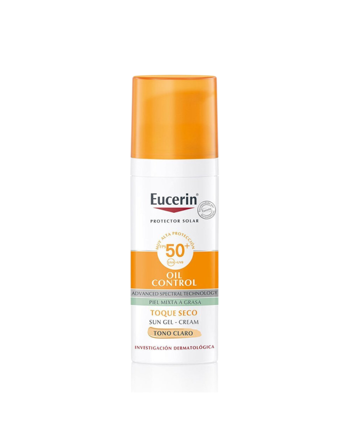 EUCERIN SUN GEL-CREMA OIL CONTROL TOQUE SECO TONO CLARO SPF 50+