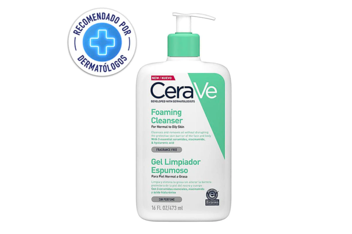 CERAVE GEL LIMPIADOR ESPUMOSO 473ML