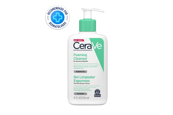 CERAVE GEL LIMPIADOR ESPUMOSO 236ML