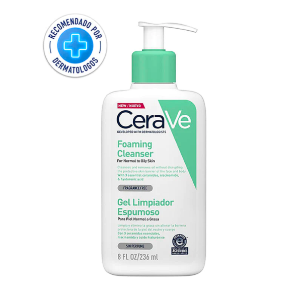 CERAVE GEL LIMPIADOR ESPUMOSO 236ML