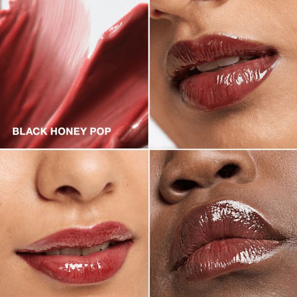 CLINIQUE-POP PLUSH LIPGLOSS 01 BLACK HONEY
