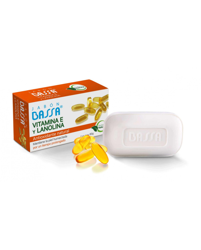 BASSA JABON VITAMINA E Y LANOLINA 90G