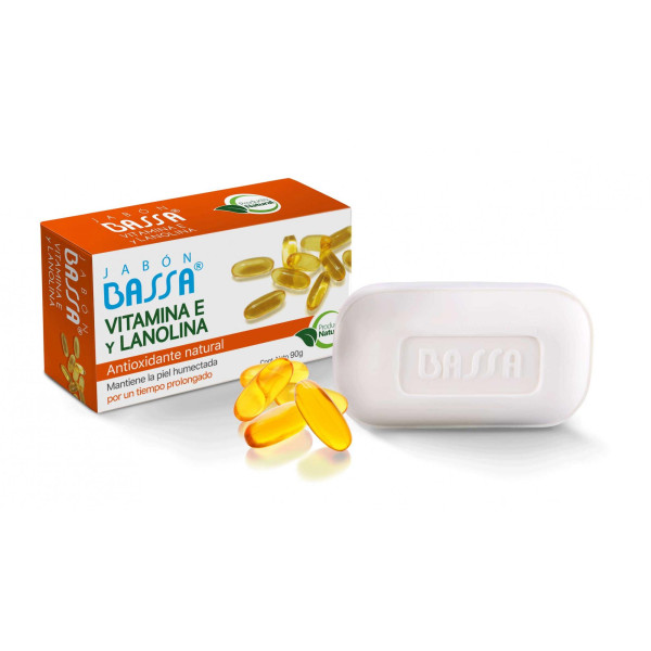 BASSA JABON VITAMINA E Y LANOLINA 90G