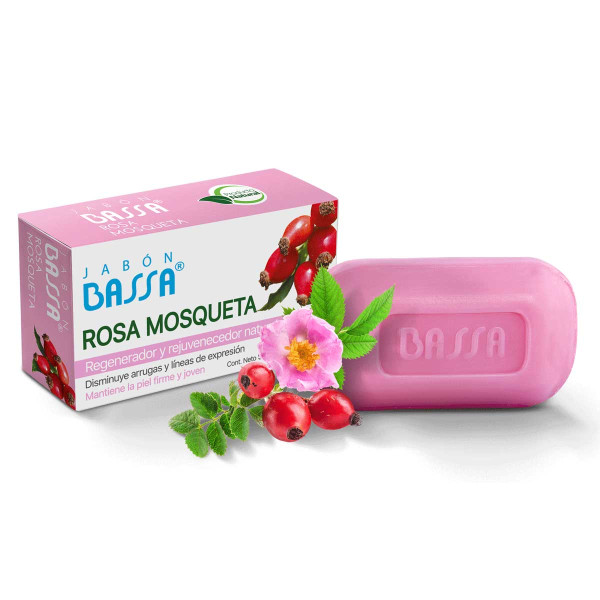 BASSA JABON ROSA MOSQUETA 90G