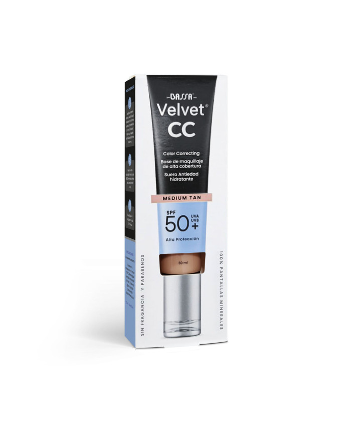 BASSA VELVET BASE DE MAQUILLAJE TONO MEDIUM TAN SPF 50+