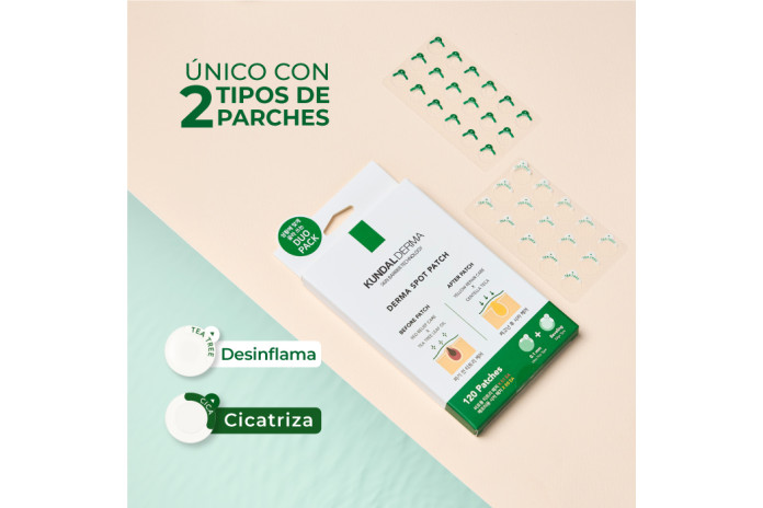 KUNDAL DERMA PARCHES PARA ESPINILLAS X 120 PARCHES