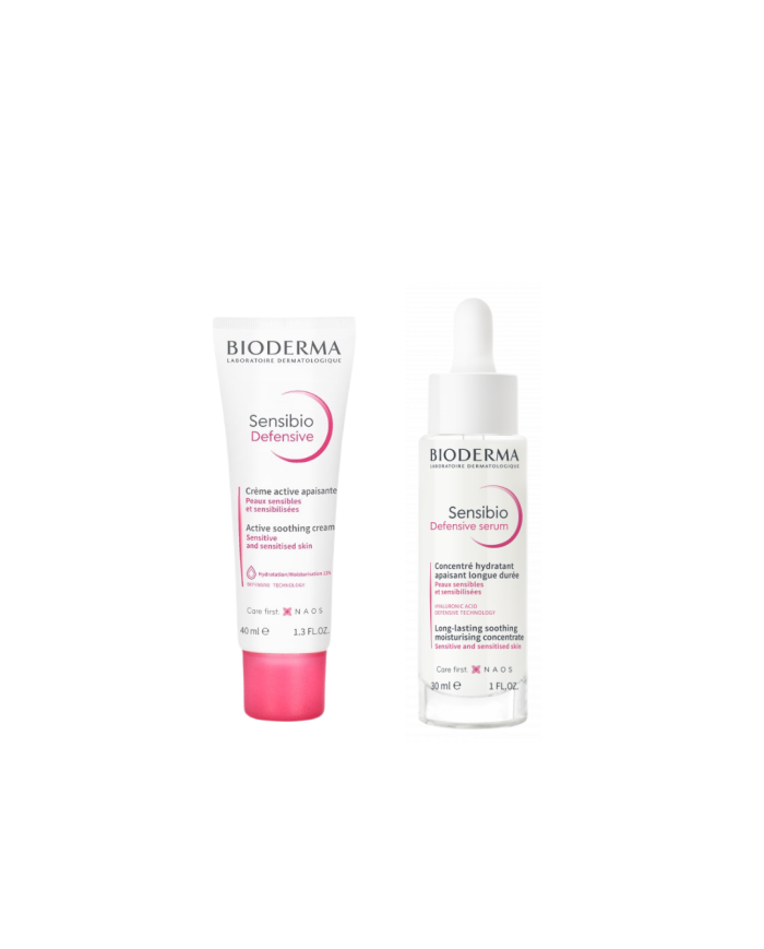 BIODERMA SENSIBIO DEFENSIVE CREMA TE40ML + SENSIBIO DEFENSIVE SERUM FE30ML