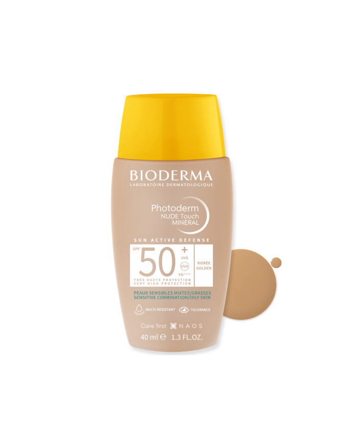 BIODERMA PHOTODERM NUDE TOUCH MINERAL TONO DOREE SPF 50+ 40ML