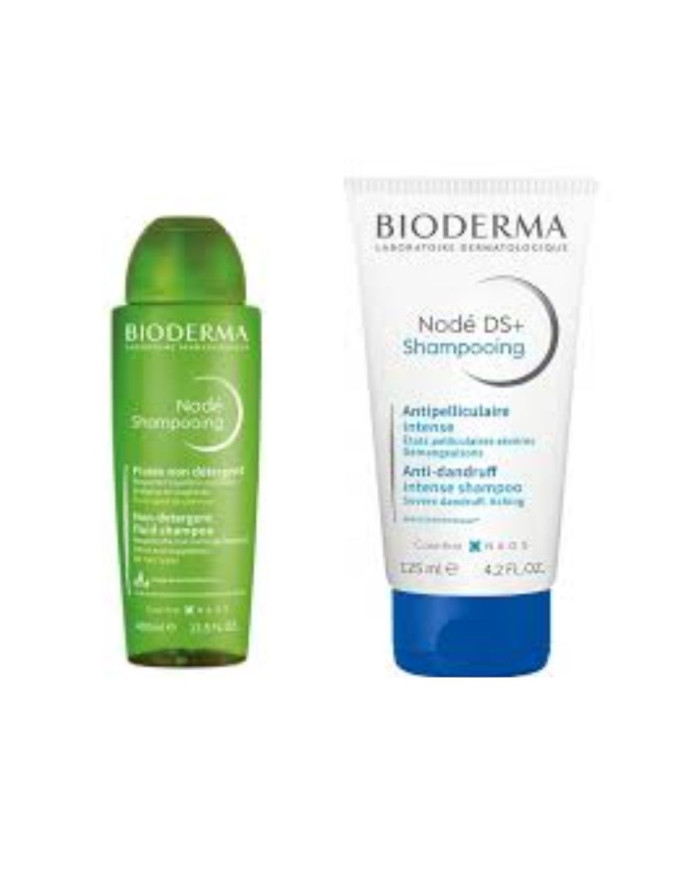 BIODERMA  PACK NODE DS -SHAMPOOING TE 125ML + NODE SHAMPOOING FLUIDE FC400ML