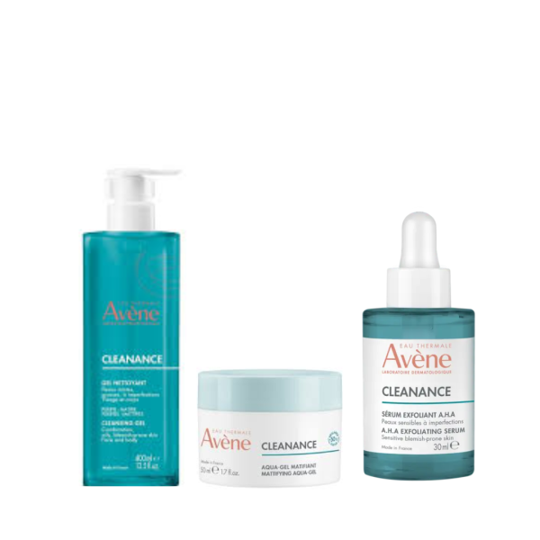 AVENE-CLEANANCE-PIEL ACNEICA-PACK CLEAN GEL+SERUM+AQUAGEL