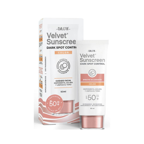 BASSA VELVET SUNSCREEN DARK SPOT CONTROL COLOR 50ML