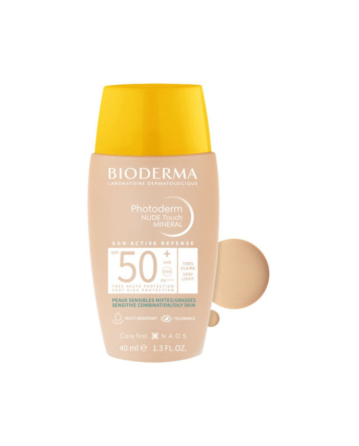 BIODERMA NUEVO PHOTODERM NUDE TOUCH TRES CLAIRE 40ML