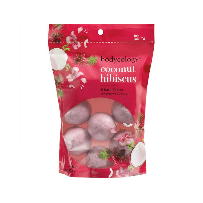 BODYCOLOGY COCONUT HIBISCUS 8 BATH FIZZIES