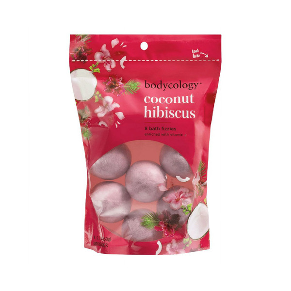 BODYCOLOGY COCONUT HIBISCUS 8 BATH FIZZIES