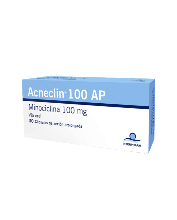 INTERPHARM  ACNECLIN 100MG X 30CAPSULAS