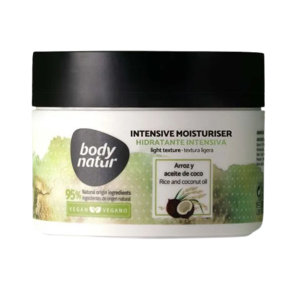 BODYNATUR INTENSIVE MOISTURISER HIDRATANTE INTENSIVA ARROZ Y ACEITE DE COCO  300ML