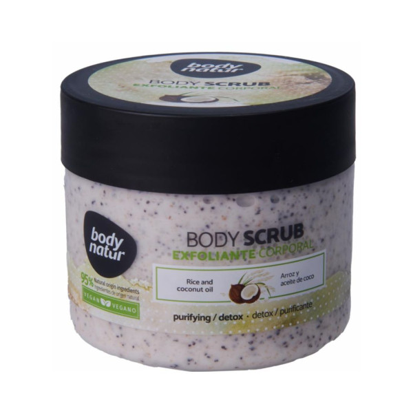 BODYNATUR  BODY SCRUB EXFOLINTE CORPORAL ARROZ Y ACEITE DE COCO  200ML