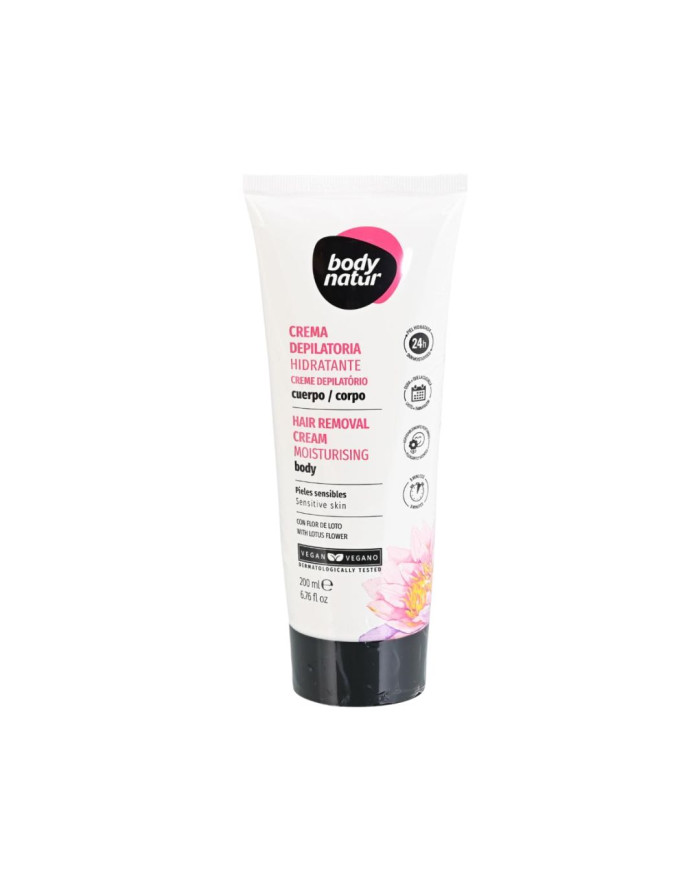 BODYNATUR CREMA DEPILATORIA HIDRATANTE CORPORAL PIELES SENSIBLES 200ML