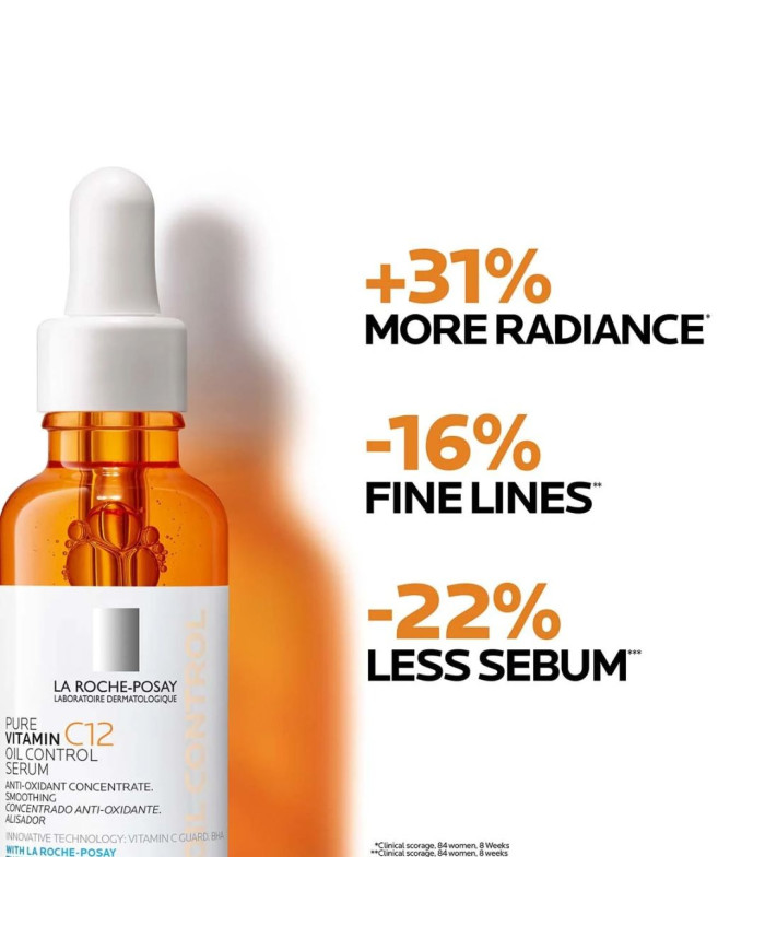 LA ROCHE POSAY PURE VITAMIN C12 OIL CONTROL SERUM 30ML