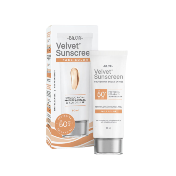 BASSA VELVET SUNCREEN FACE COLOR 50ML