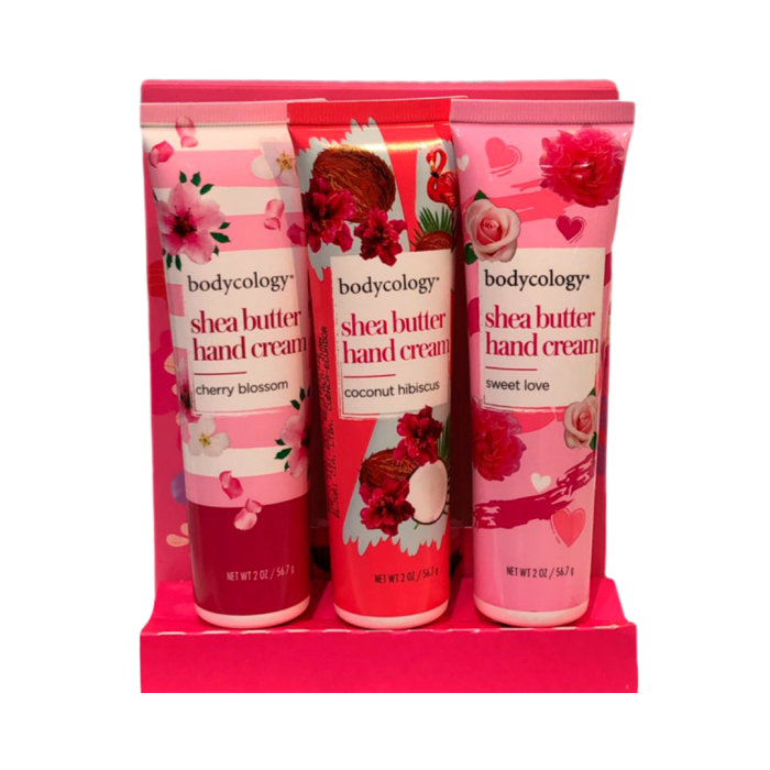 BODYCOLOGY SET DE CREMAS DE MANOS CHERRY BLOSSOM, COCONUT, SWEET LOVE