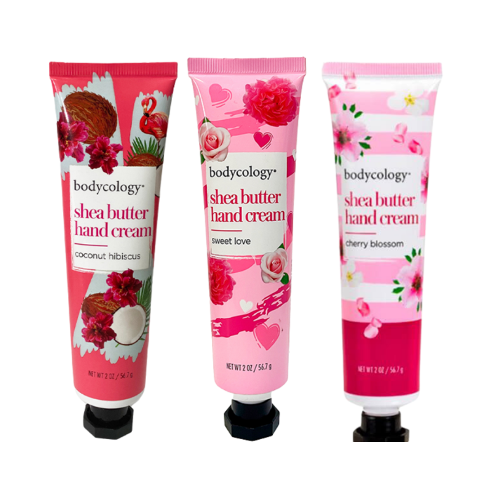 BODYCOLOGY SET DE CREMAS DE MANOS CHERRY BLOSSOM, COCONUT, SWEET LOVE
