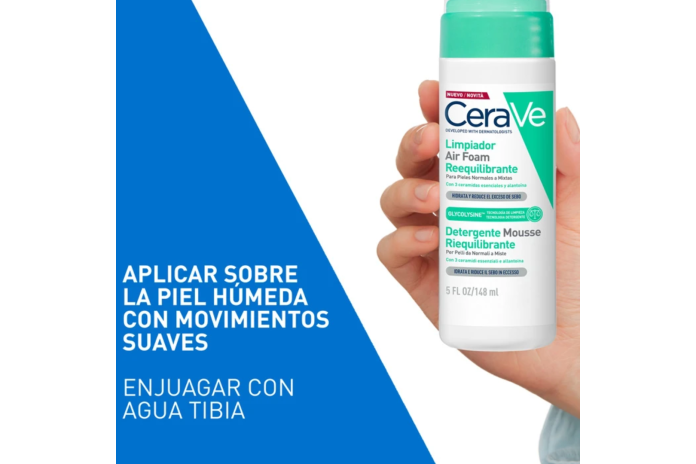 CERAVE LIMPIADOR AIR FOAM REEQUILIBRANTE 148ML