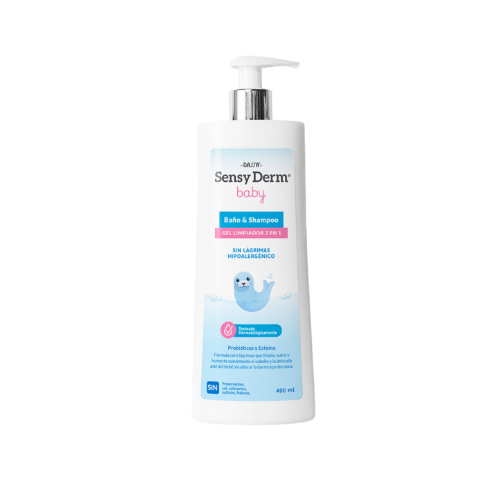 BASSA SENSY DERM BABY BAÑO Y SHAMPOO 400ML