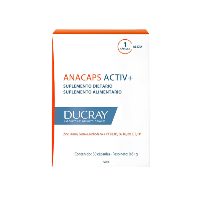 DUCRAY ANACAPS ACTV+ 30 CAPSULAS
