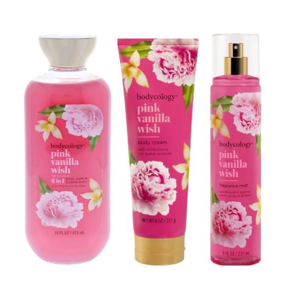 BODYCOLOGY-BC 3PACK PINK VANILLA WISH ESTUCHES
