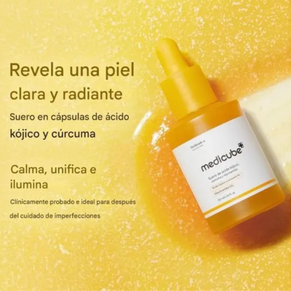 MEDICUBE KOJIC ACID TURMERIC NIACINAMIDE SERUM 30m