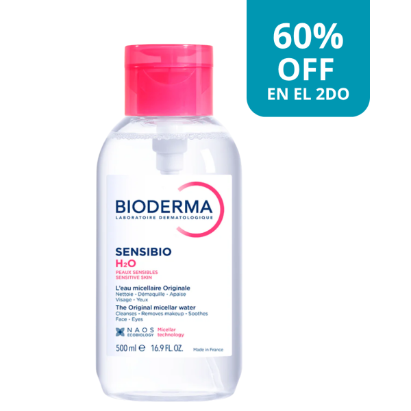 BIODERMA SENSIBIO H2O AGUA MICELAR CON DISPENSADOR 500ML