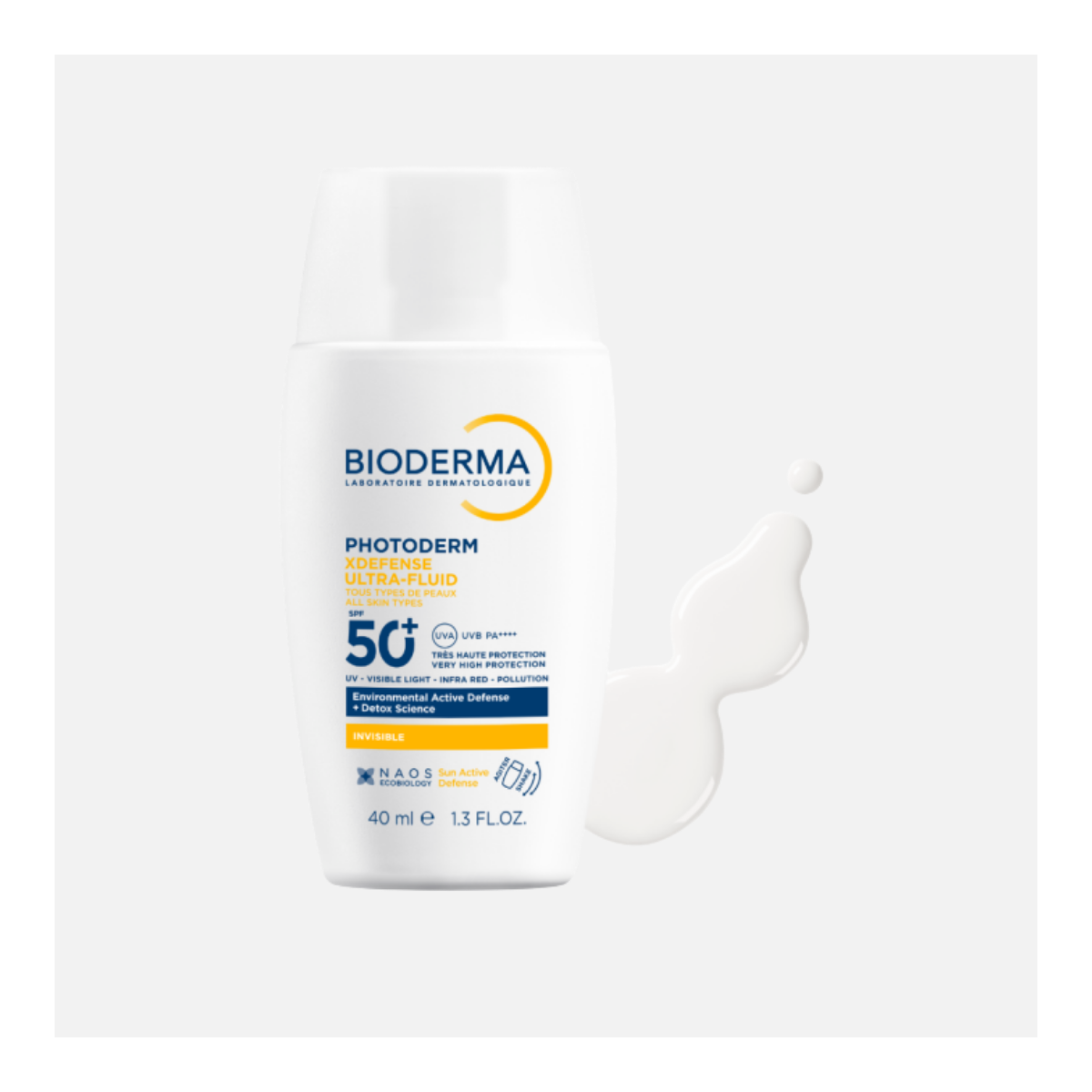 BIODERMA PHOTODERM XDEFENSE ULTRA FLUID SPF50+ INVISIBLE F40ml