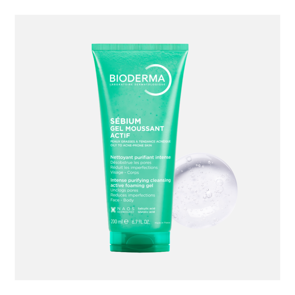 BIODERMA SEBIUM GEL MOUSSANT ACTIF 200ML