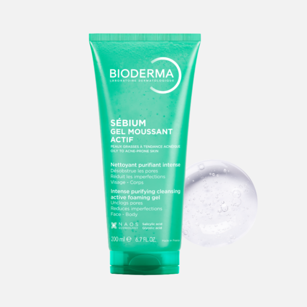 BIODERMA SEBIUM GEL MOUSSANT ACTIF 200ML