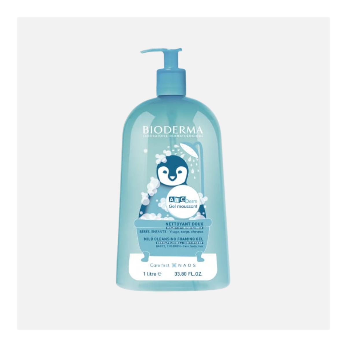 BIODERMA ABCDERM GEL MOUSSANT 1LT
