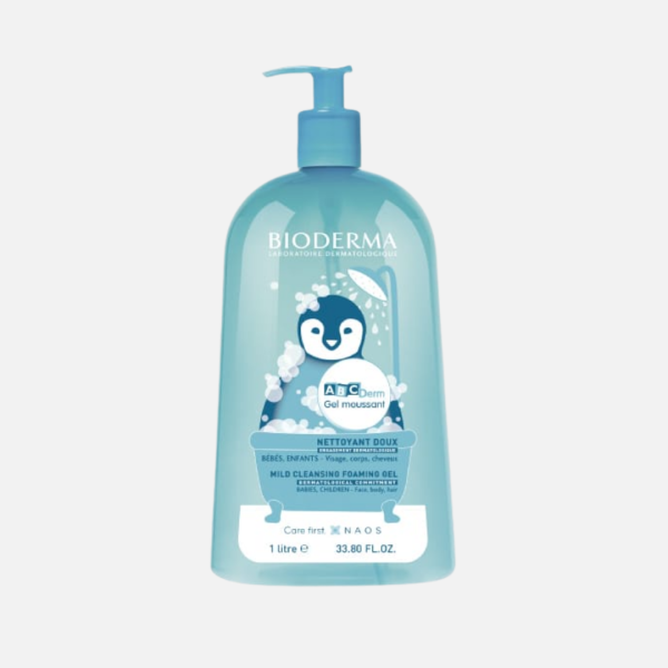 BIODERMA ABCDERM GEL MOUSSANT 1LT