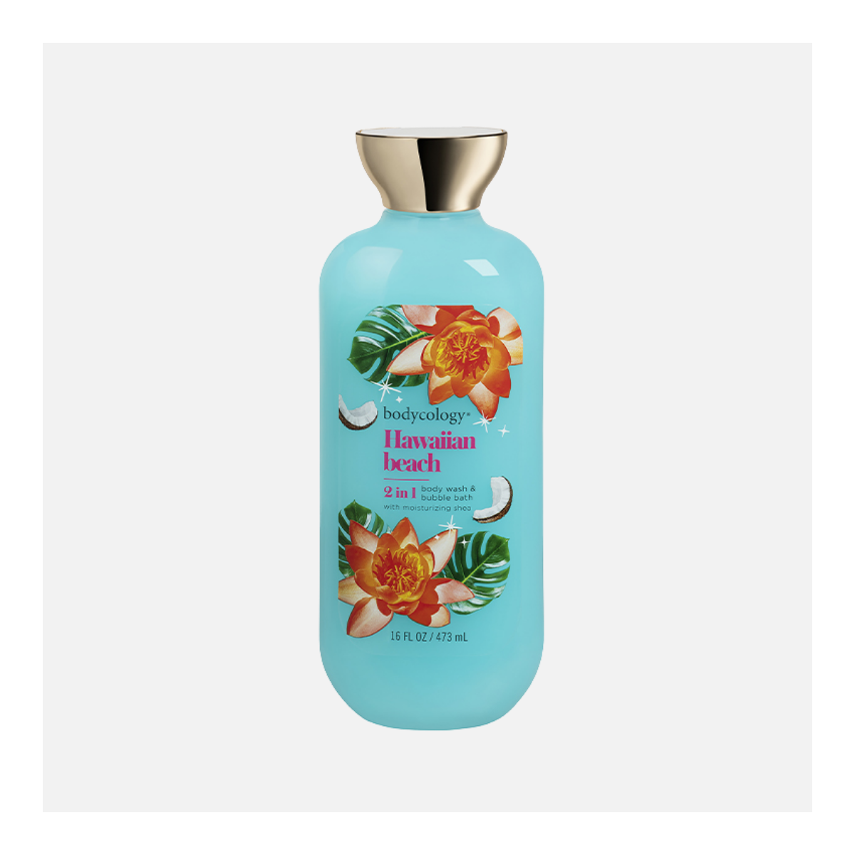 BODYCOLOGY-BC HAWAIIAN BEACH BODY WASH 16OZ