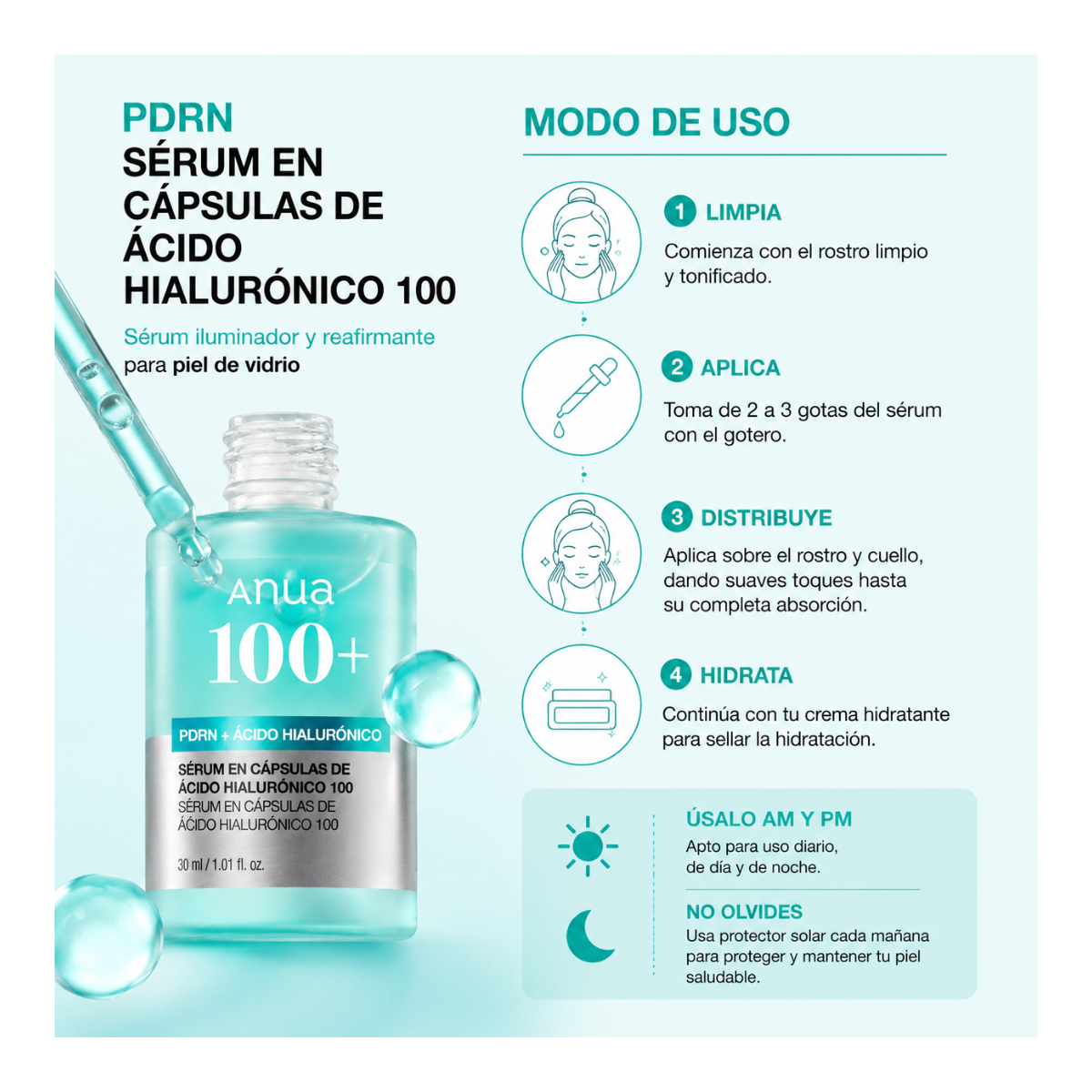 ANUA PDRN HYALURONIC ACID CAPSULE 100 SERUM