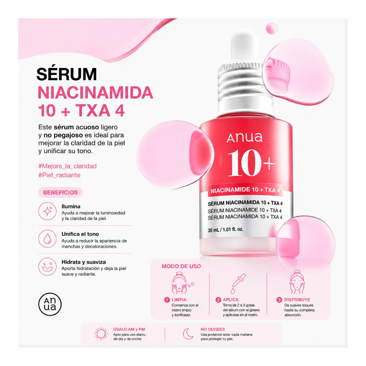 ANUA SERUM NIACINAMIDE 10% + TXA 4% 30ML