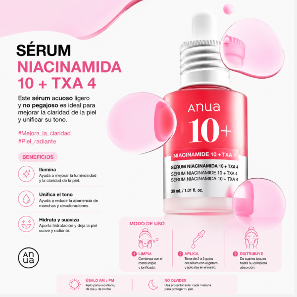 ANUA SERUM NIACINAMIDE 10% + TXA 4% 30ML