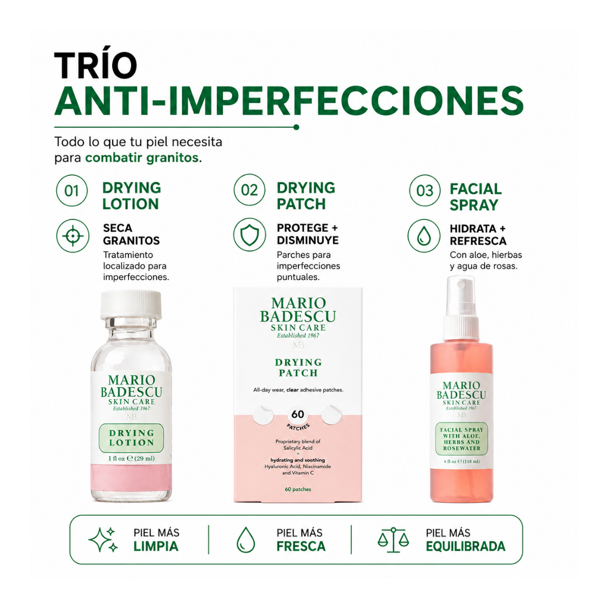 MARIO BADESCU-SET CLEAR LOOK ESTUCHES