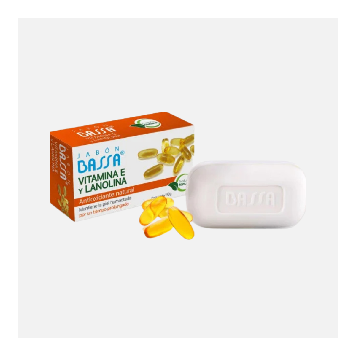 BASSA JABON CON LECHE NUTRE Y HUMECTA  90G