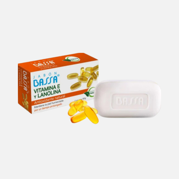 BASSA JABON VITAMINA E Y LANOLINA 90G