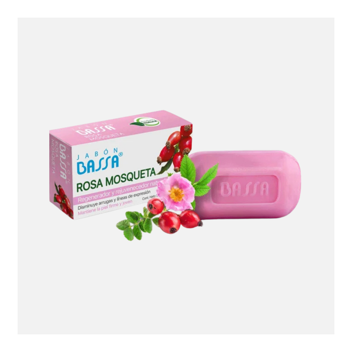 BASSA JABON ROSA MOSQUETA 90G