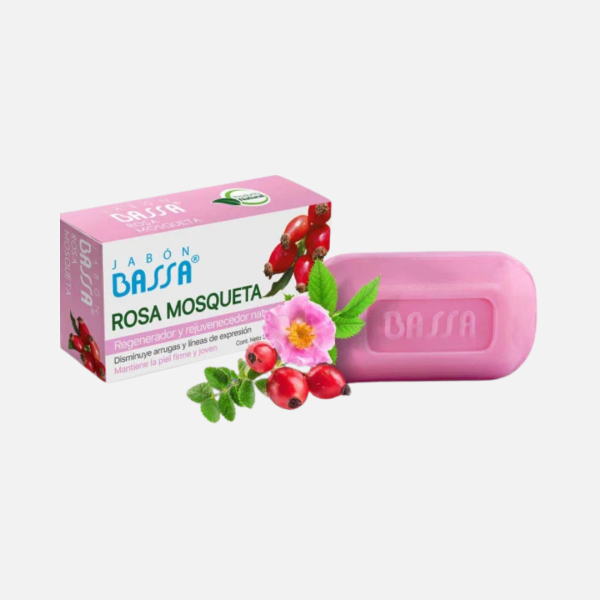 BASSA JABON ROSA MOSQUETA 90G