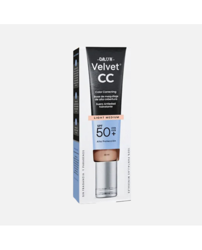 BASSA VELVET BASE DE MAQUILLAJE TONO LIGHT MEDIUM SPF 50+